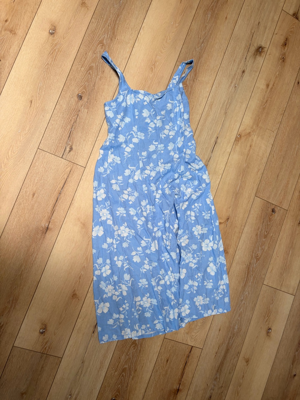 Old Navy Blue and White Floral Maxi Dress